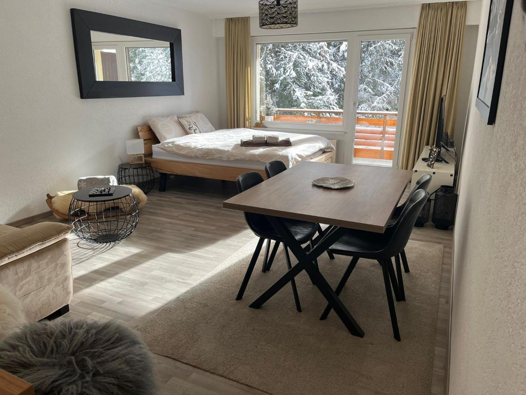 Grand Studio Au Centre De Crans Exteriér fotografie